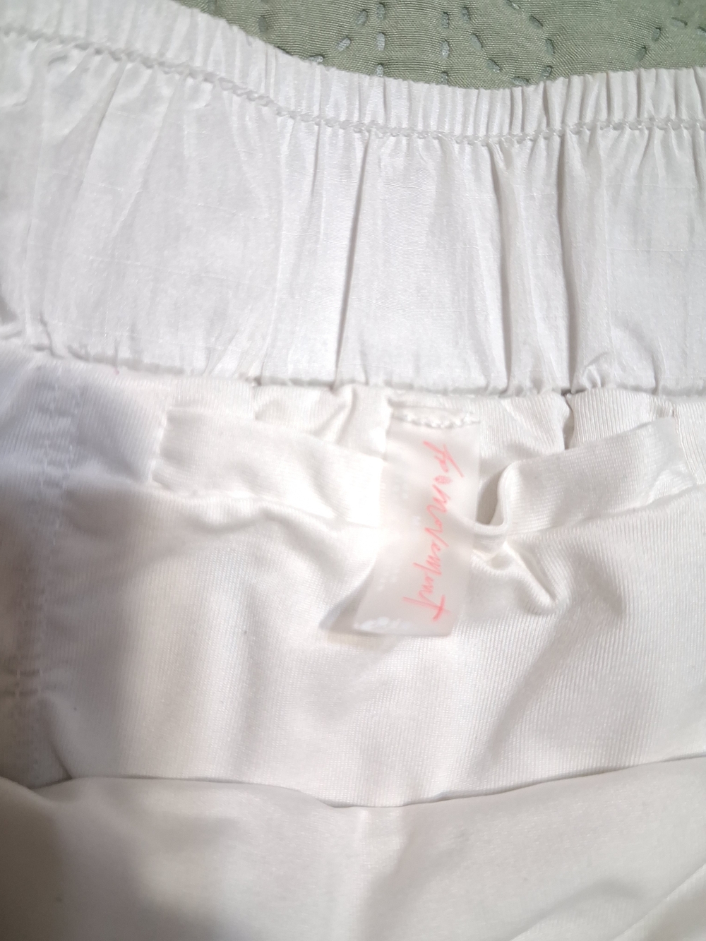 FP Movement by Free People White Athletic Shorts with Navy Trim - Picture 4 of 6